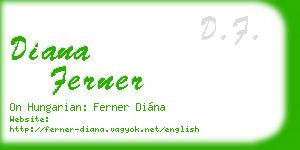 diana ferner business card